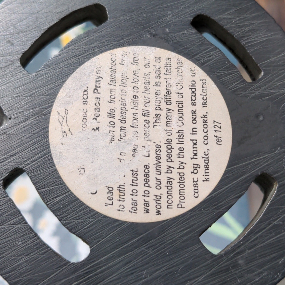 Irish Celtic Peace Prayer Cross - Picture 3 of 6